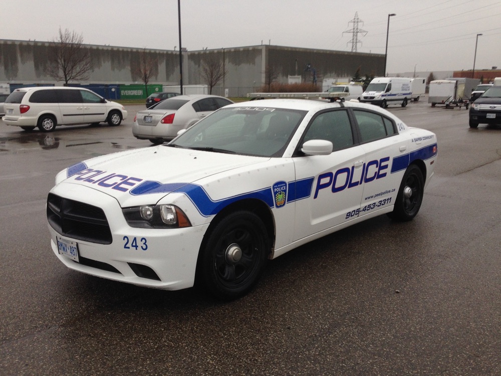 Peel Regional Police cruiser on patrol for public safety