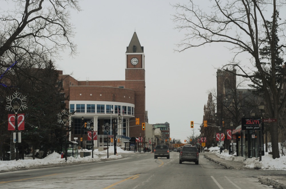 Downtown Brampton Main Street storefronts representing small businesses